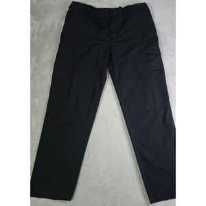 New Mens 44x36 Unhemmed Black Uniform Cargo Pants Tactical-Style Corrections